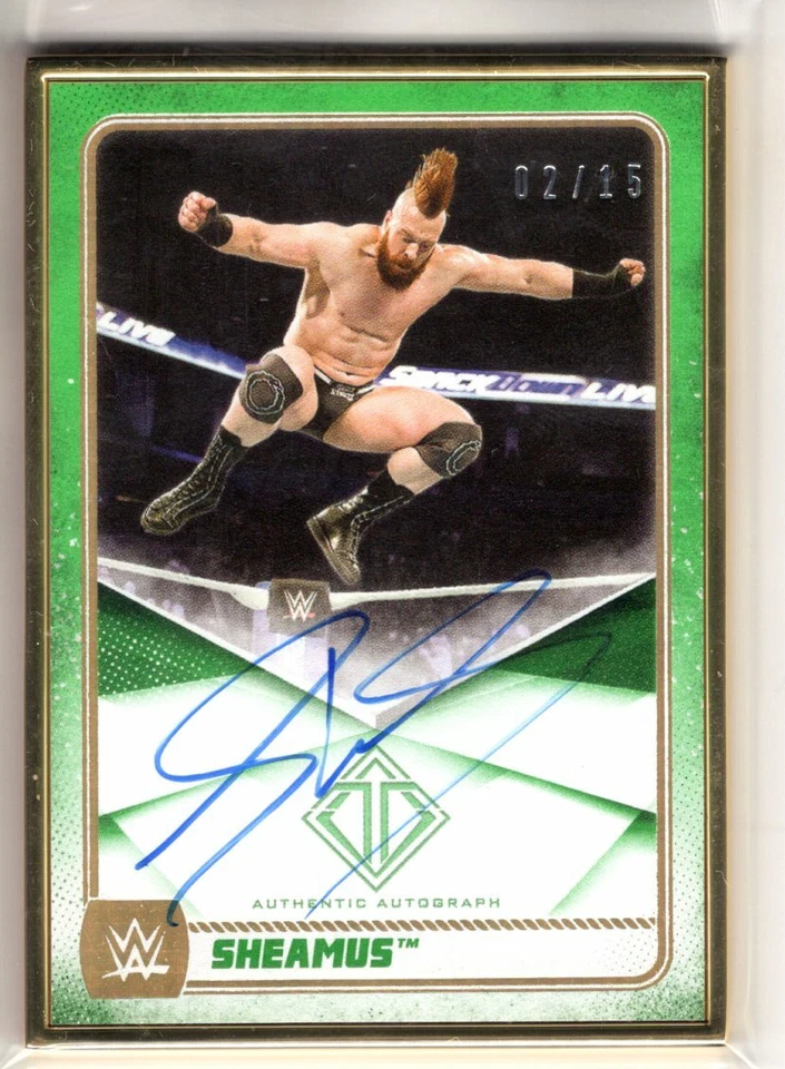 2020 Topps WWE Transcendent Auto SHEAMUS Gold Framed AUTOGRAPH 02/15 Wrestling - Image 1 of 1