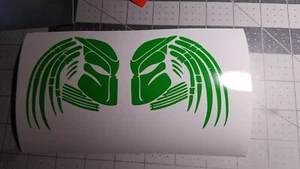 Predator profile helmet decals. (2 decals Left/Right) Motorcycle decals. - Picture 1 of 5