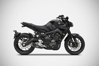 Silenciador sistema completo escape Yamaha XSR900 FZ09 MT09 16-19 negro carretera legal Foto 1 de 2