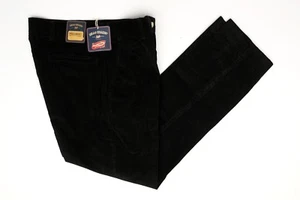 Bills Khakis Mens Corduroy Pants 34x30 (36”) Solid Black Cotton Parker Slim Fit - Picture 1 of 5