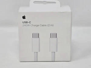 Câble de charge tissé USB-C 240 W AUTHENTIQUE Apple 2 m - mu2g3zm/a - Blanc - Photo 1 sur 3