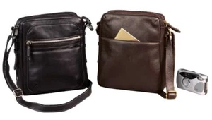 FULL GRAIN COWHIDE LEATHER CLASSIC CAMERA BAG/SHOULDER BAG - Picture 1 of 5