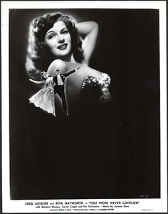 RITA HAYWORTH + FRED ASTAIRE VINTAGE ORIGINAL PHOTO STUNNING 1942 HOLLYWOOD FILM - Picture 1 of 2