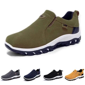 Herren Slip on Sportschuhe Outdoor Loafers Casual Walking Sneaker Wandern Traine - Bild 1 von 12