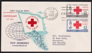 NEW HEBRIDES 1963 Red Cross FDC............................................B7251 - Picture 1 of 1