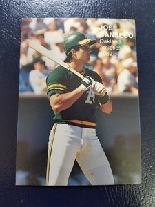 Jose Canseco Oakland Athletics 1989 Baseball's Finest Stars #1 NM
