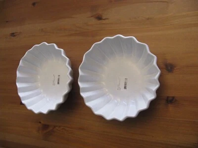 2 cuencos de cereal plisados Vietri Italia Incanto 6-3/4" nuevos con etiquetas Foto 1 de 4