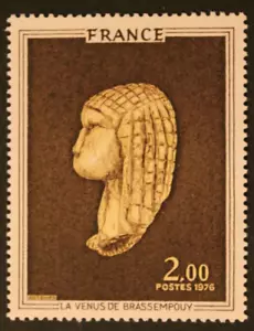 Timbre - FRANCE - Tableau La Vénus de BRASSEMPOUY - 1976 - Neuf ** - YT1868 - Imagen 1 de 1