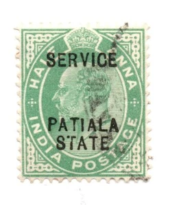 Indien 1902 -1903 König Eduard VII SC: 61 halbe Anna grüne gest. Briefmarke  - Bild 1 von 1