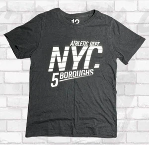 Causal Boys New York City T-shirt Short Sleeve Size 12 Kids Crew Neck Black USA - Picture 1 of 8