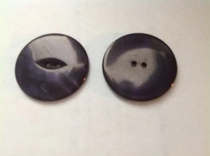 10 NEW 1 3/8 INCH NAVY BLUE WAVY   PEARL  FINISH/CAT EYE - Picture 1 of 2