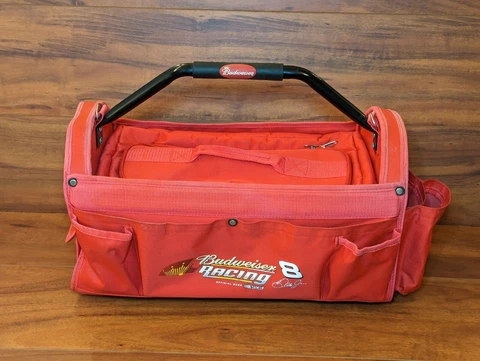 Budweiser Racing Dale Earnhardt Jr. #8 Tool Bag Tool Box Beer Cooler Vtg. NASCAR Cover