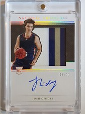 2021 National Treasures Josh Giddey Rookie #PATCH AUTO GOLD /10 - Rare Gem