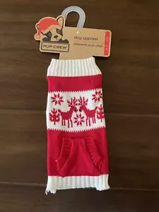 Pup Crew Dog Christmas Sweater - Size XS - Picture 1 of 2