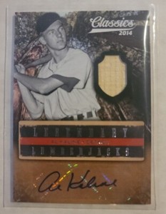 2014 Panini Classics AL KALINE Legendary Lumberjacks Bat Signatures TIGERS /25