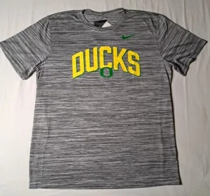 The Nike Tee Men's University of Oregon Ducks Logo T-Shirt Gray Size Large - Picture 1 of 8