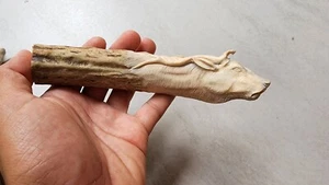 deer antler carving Elk knife handle - Picture 1 of 6