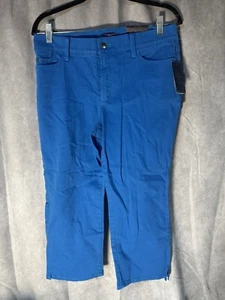 NYDJ Not Your Daughter's Jeans Crop Capri Pants Olympia Blue Sz 6 - NWT - Picture 1 of 4