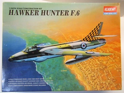 Academy 1:48 Scale RAF Hawker Hunter F.6 Model Kit # 2164 - Image 1 of 4