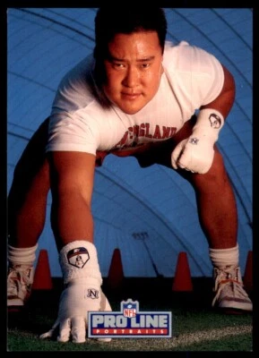1992 PRO LINE EUGENE CHUNG NEW ENGLAND PATRIOTS #457 - Image 1 of 2