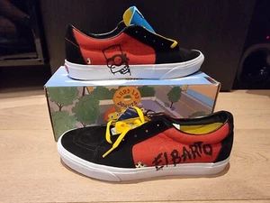 Vans x Simpsons ‘El barto’ SK8 Low (Red / Black) - Size 10.5 UK / 11.5 US New - Picture 1 of 8