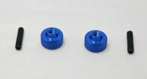 Aluminum Battery Strap Thumb screws (2) #4-40 X 5/16“ For Team associated rc10 - Picture 1 of 1