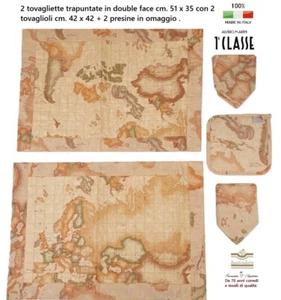 2 TISCHDECKEN SET AMERIKANISCH 1^KLASSE ALVIERO MARTINI MIT SERVIETTEN + 2 STECKDOSEN - Bild 1 von 9