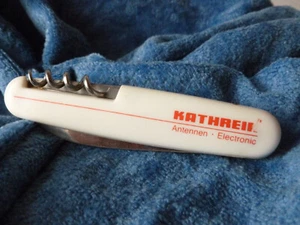 TASCHENMESSER MIT WERBUNG - MESSER & GABEL-KATHREIN ANTENNEN-ELECTRONIC-CAMPING! - Bild 1 von 5