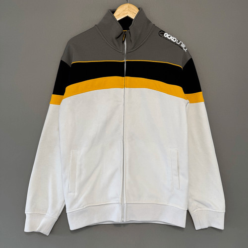 PALM ANGELS Giacca bianca con zip Ecko Unltd taglia media misto poliestere streetwear