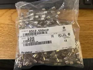 Littelfuse 0312.500MXP 250V 0,5A 3AG Glaswagensicherungen - 100/Pack werkseitig versiegelt - Bild 1 von 1