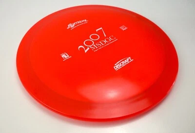 Discraft Disc Golf Elite Z Xtreme Msdgc Stamp Red Extemely Rare Patent #'s Pfn - Image 1 of 3