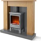 Warmlite WL45043G Cambridge 1.85KW Stove Fireplace Suite in Grey