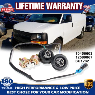 2X Knock Sensor with Harness Pair Kit for Chevy Silverado 1500 GMC Sierra Hummer - Image 1 of 4