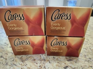 Beauty bar esfoliante Caress Evenly Gorgeous 4,25 oz 4 barrette - Foto 1 di 2