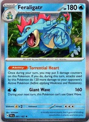 Feraligatr Holo Rare SV05: Temporal Forces 041/162 NM - Image 1 of 2