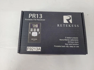 NOS - Retekess PR13 Portable FM Radio, Pocket FM Radio Receiver, AAA battery - Image 1 of 4