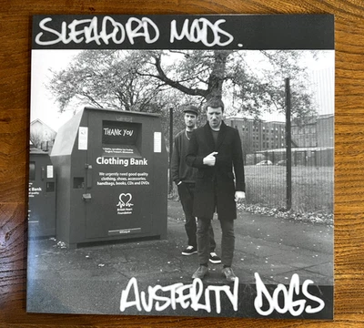 SLEAFORD MODS – AUSTERITY DOGS LP - 2014 RED VINYL  REISSUE - NM/NM - Image 1 of 2