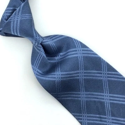 Corbata Dolce&Gabbana Italia Azul Claro Negro Cuadros Micro Puntos Lujo L3-F Foto 1 de 4