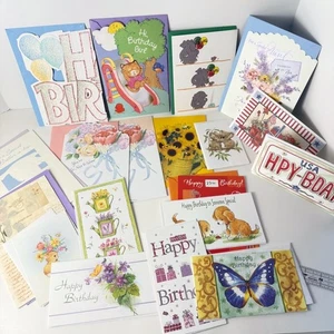 21 Geburtstagsgrußkarten mit Umschlägen ~ Konvolut ~ mit Umschlägen ~ unbenutzt - Bild 1 von 6