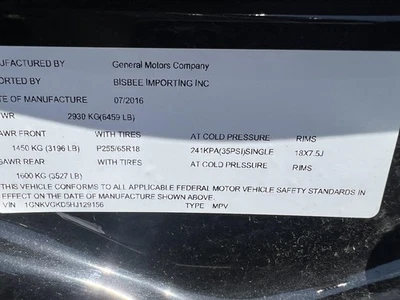 Used Washer Fluid Reservoir fits: 2017 Chevrolet Traverse  Grade A — 第 1/4 张图片