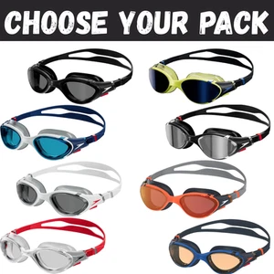 SPEEDO BIOFUSE 2.0 ADULT SWIMMING GOGGLES UNISEX WITH MIRROR OPTIONS ANTIFOG NEW - Picture 1 of 32