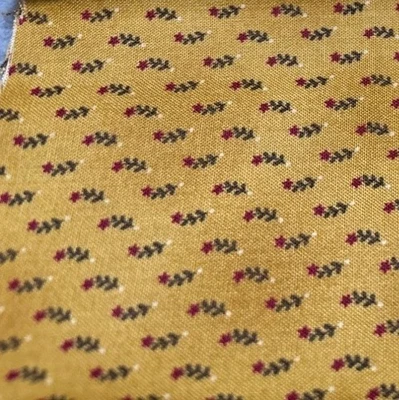 Tela de algodón Kim Diehl "My Best" 1/4 yarda x 44" patrón floral amarillo por Henry Foto 1 de 4