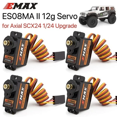 Emax ES08MA II Servomotor Servo 12g 15T Servo für RC Auto Axial SCX24 Teil - Bild 1 von 4