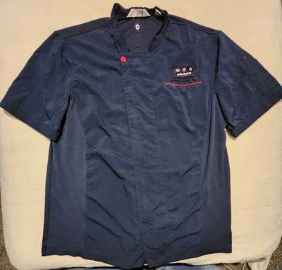 Chick Fil A Chef Coat Jacket Shirt Uniform Cook Black ZIP Oobe Team Style L - Image 1 of 4