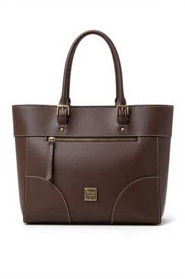 Dooney & Bourke Beacon Leather Zip-Top Large Mila Tote New without Tag - Image 1 of 4