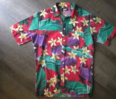 GALLERY LIMITED Vtg 1980s Floral Tropical Hawaiian ShirtbMens Medium - Image 1 of 3
