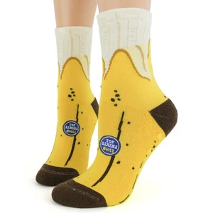 Calcetines antideslizantes Banana para mujer talla 9-11 pies tráfico moda - Imagen 1 de 1