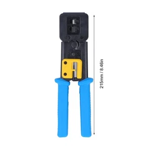RJ45 Crimping Tool Cable Tester Professional High Torque Versatile Accurate Die - Afbeelding 1 van 12