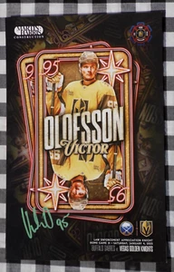 Victor Olofsson signiertes Vegas Golden Knights Spieltag Poster - Bild 1 von 1