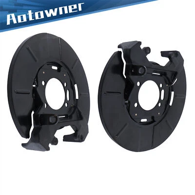 Adaptador de protector de freno de disco trasero izquierdo derecho 2 piezas para Chrysler Town & Country 01-10 Foto 1 de 4